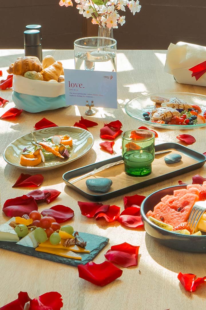 Valentine-Themed Breakfast