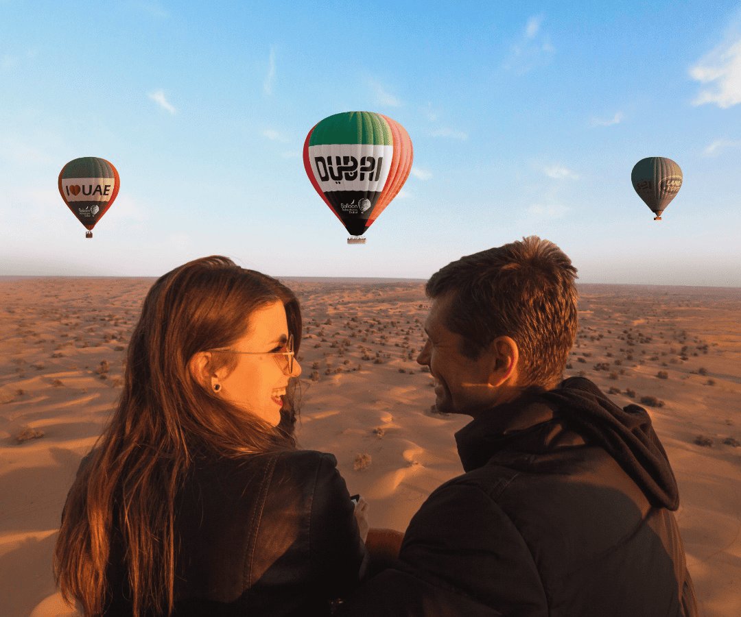 Dubai’s most sophisticated hot air balloon desert retreat